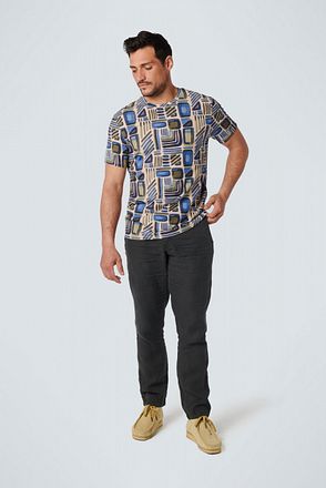 No Excess T-Shirt Print Blauw 20340450-137 kopen