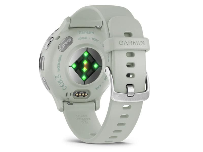 GARMIN Sportuhr Venu 3S Salbeigrau / Silber Smartwatch