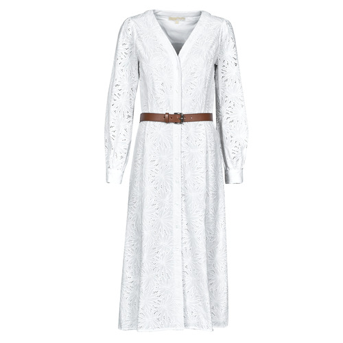 MICHAEL Michael Kors - PALM EYELET KATE DRESS Blanco