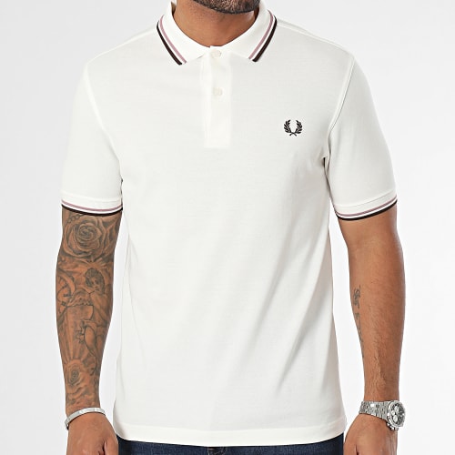 Polo Manches Courtes Twin Tipped M3600 Blanc