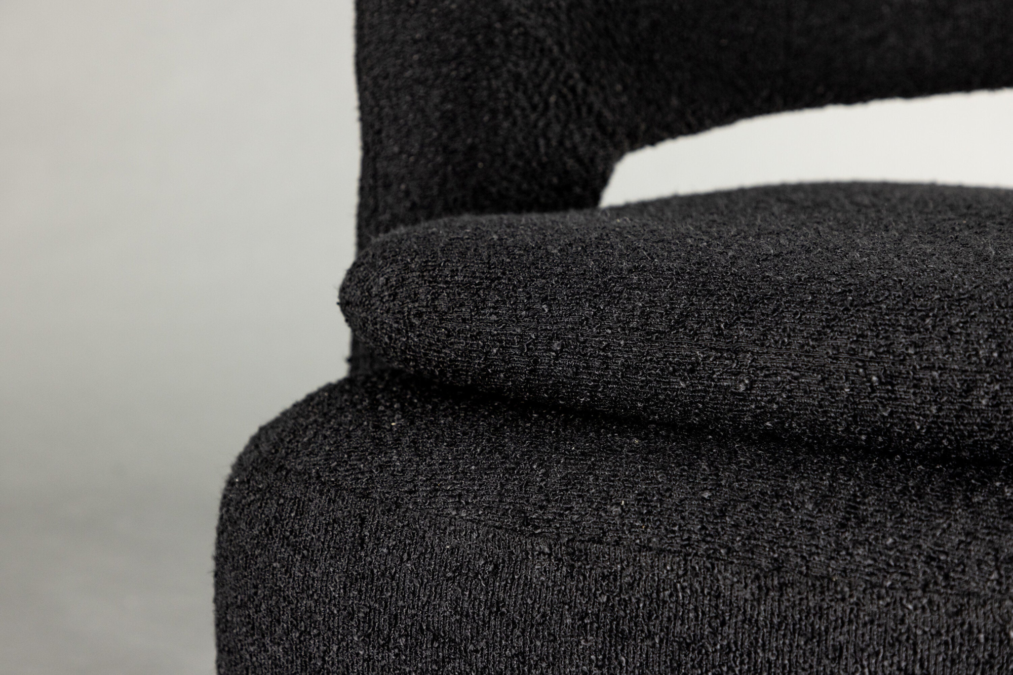 Akando Fauteuil - Zwart bouclé