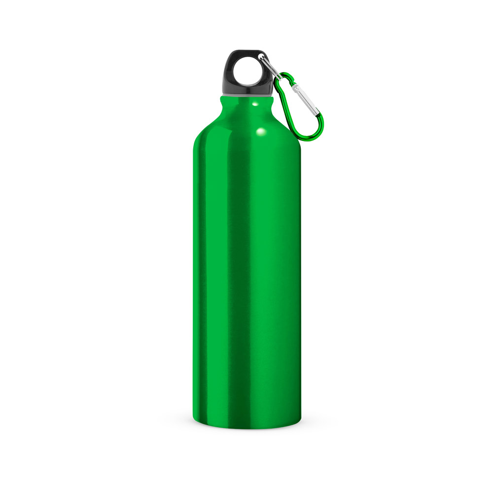 hi!dea 94688 - Bouteille de sport 800mL en aluminium avec mousqueton