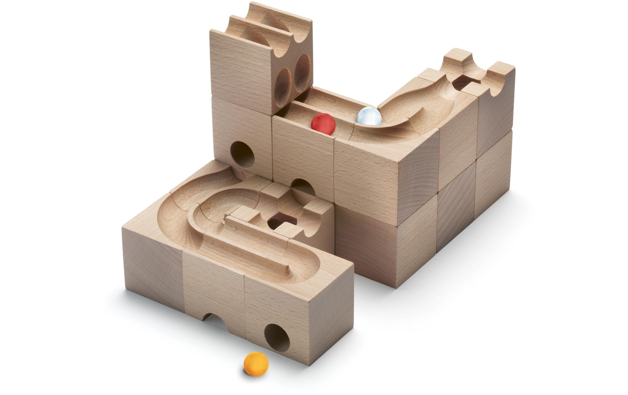 Kugelbahn Zubehör CUBORO DUO<br>Extra-Set für zweispurige Bahnen
