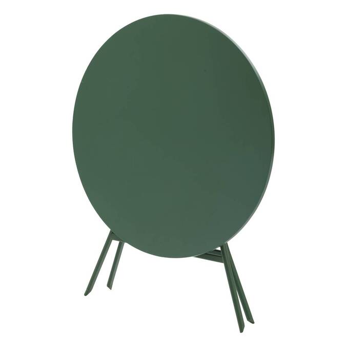 Table de jardin pliante ronde GREENSBORO Vert olive