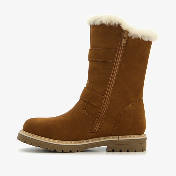 Blue Box gevoerde meisjes boots bruin cognac