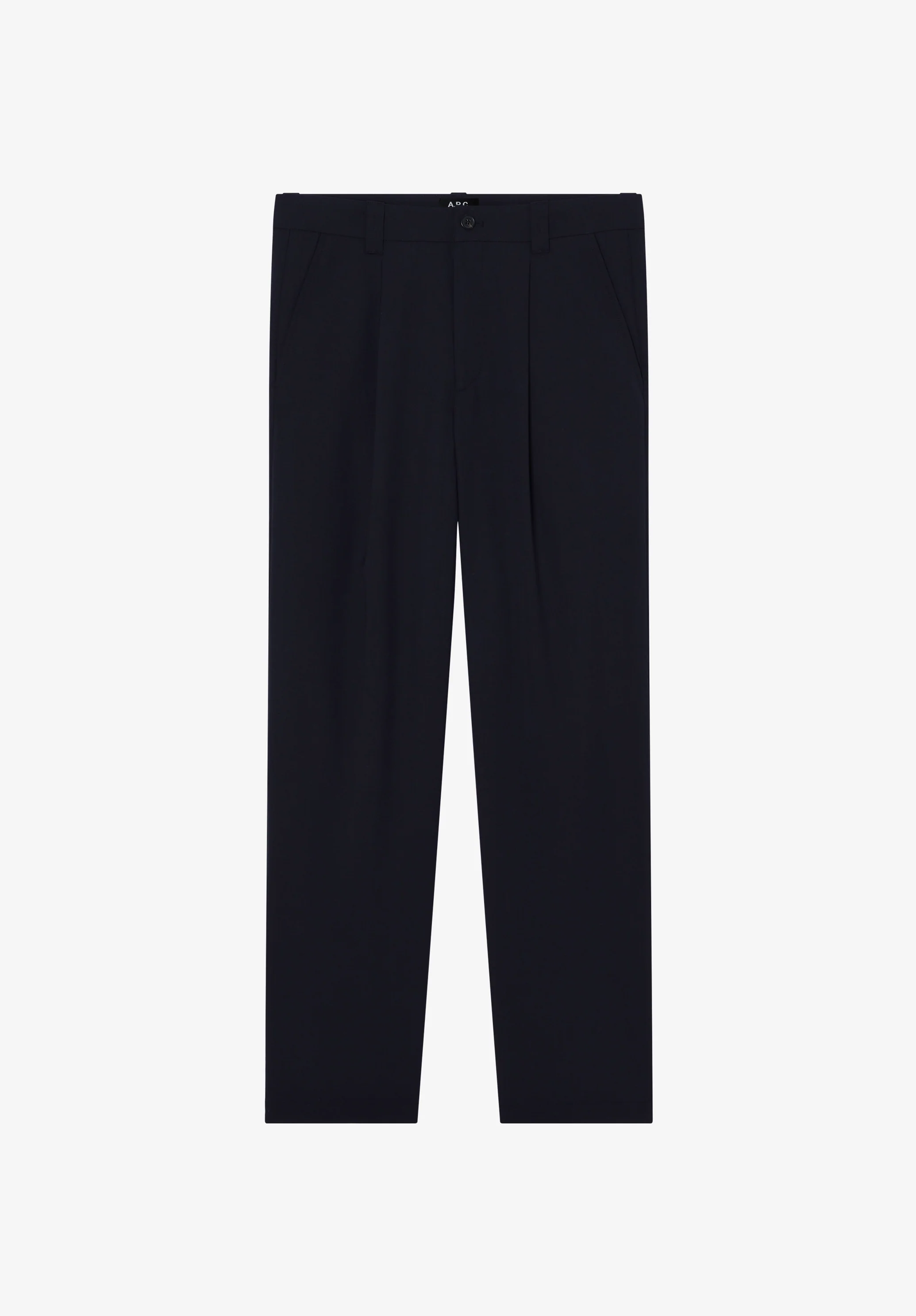 Pantalon barrel ample en toile bleu marine - Dark navy