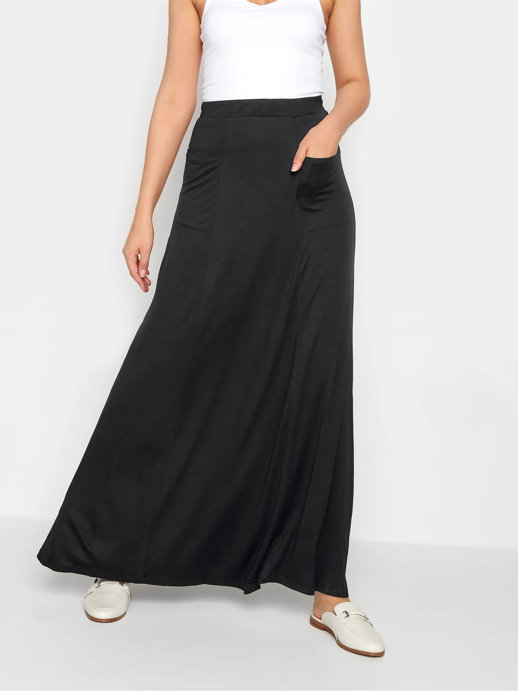 Long Tall Sally - Lange rok met aansluitende bovenkant en uitlopende onderkant