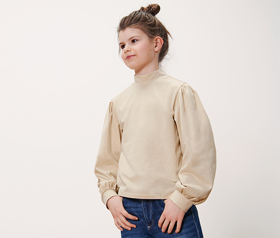 Kinder-Langarmshirt, weiß