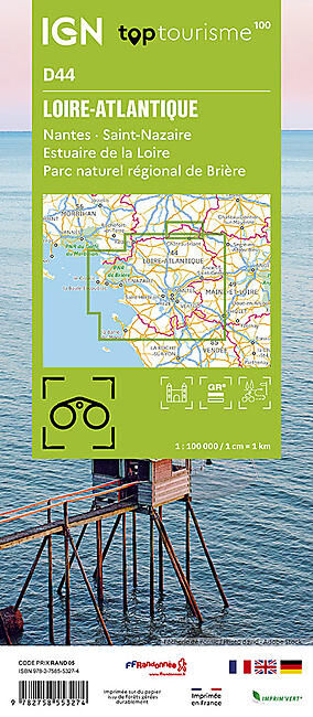 IGN - LOIRE-ATLANTIQUE D44 TOP TOURISME 100 IGN