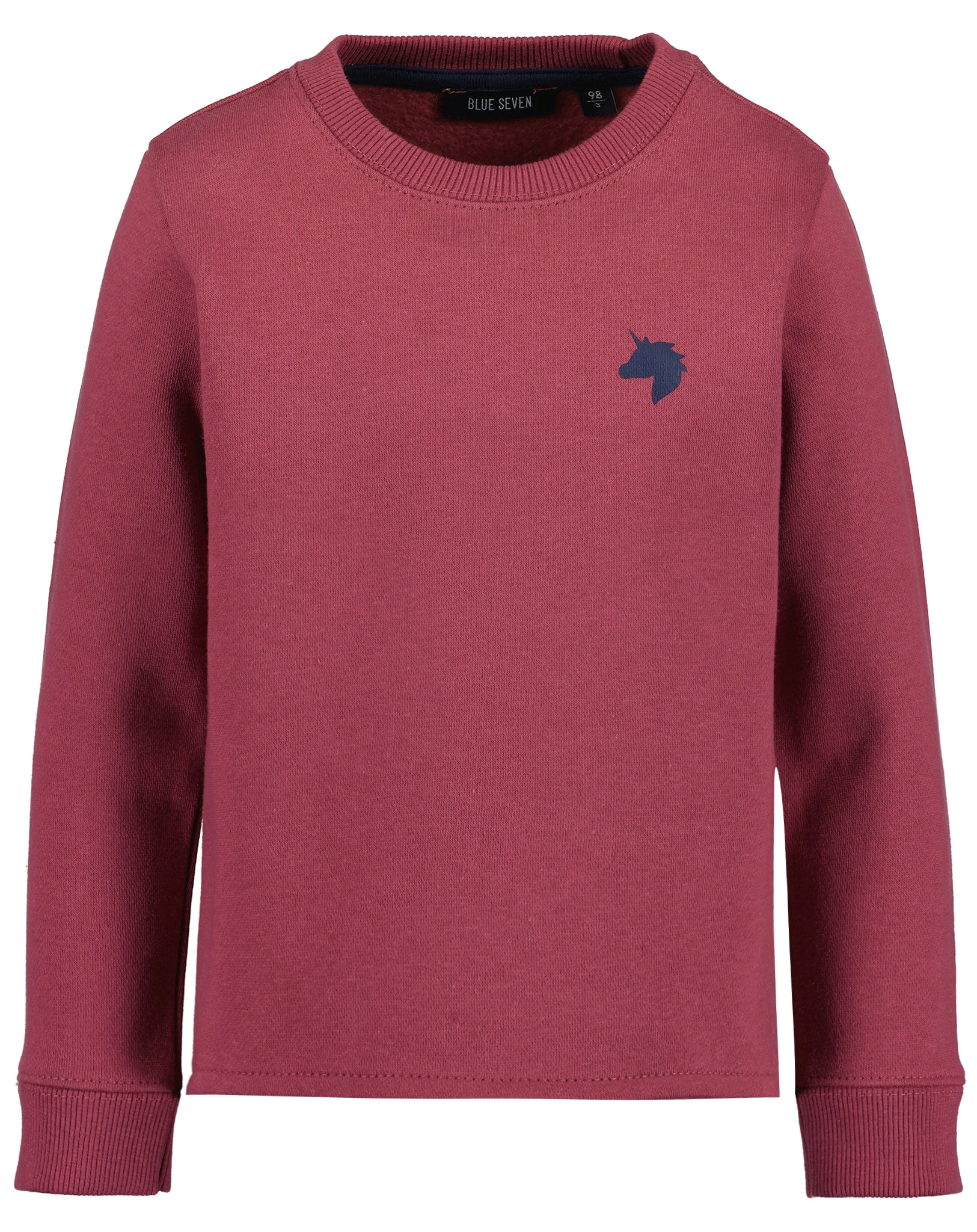Sweatshirt UNICORN LOGO in weinrot