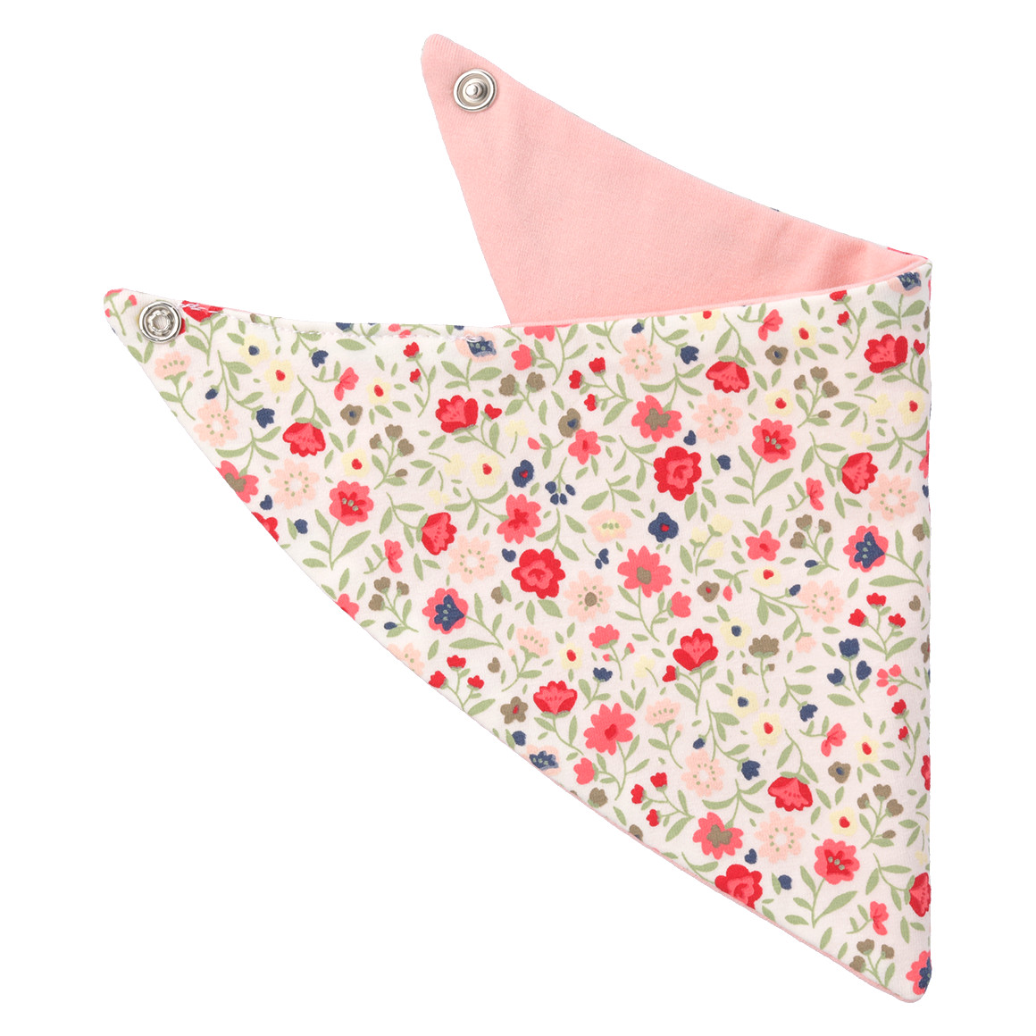 Topomini Baby Bandana mit Blumen-Allover rosa / pink / hellgrün