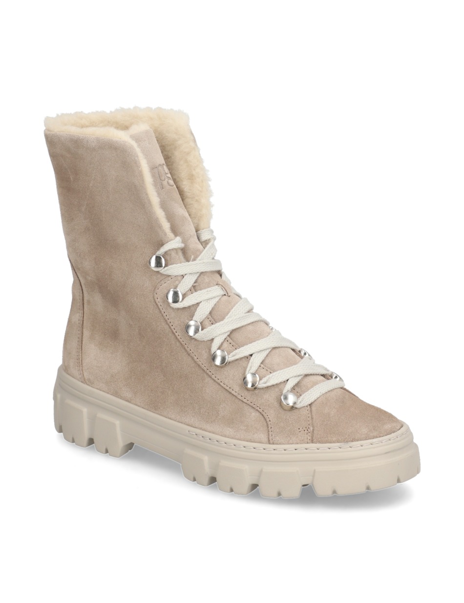 Veloursleder Schnürboot
