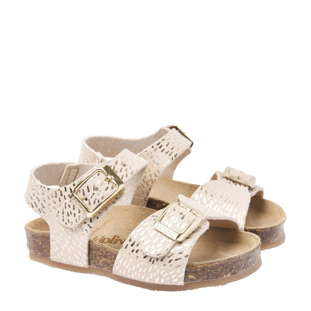 Kipling Pepita 6sandalen goud