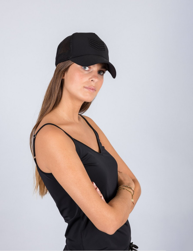HBT CASQUETTE CHEVRONS NOIRE MIXTE