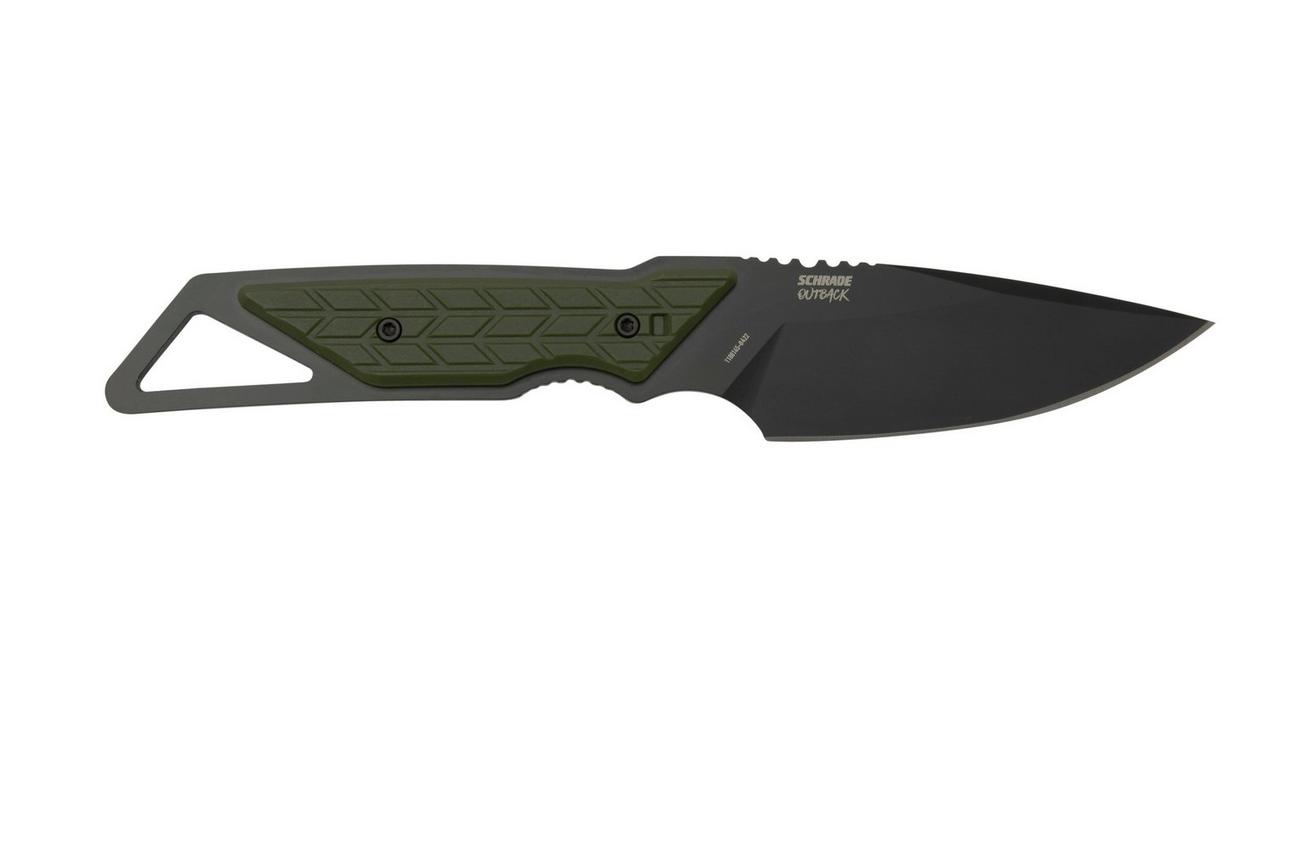 Schrade Outback Fixed Blade 1182497, zwart, vaststaand mes
