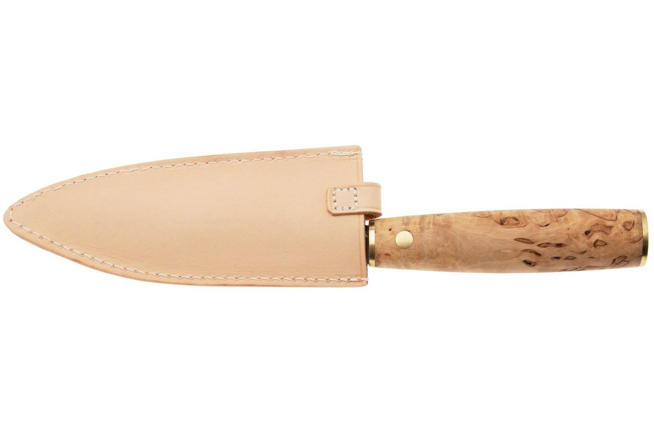 Roselli Santoku Knife R760 Carbon Steel, Curly Birch, santoku, 16 cm