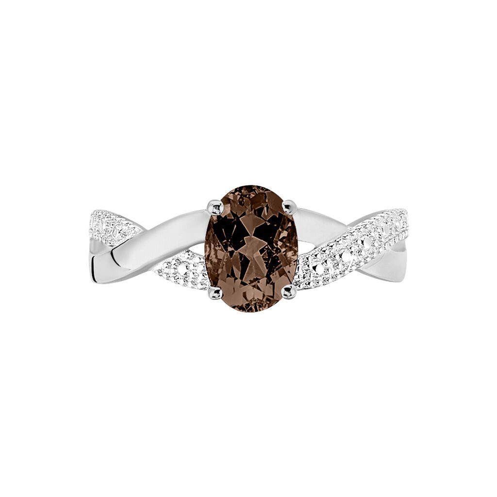 Bague Candice Or Blanc Quartz