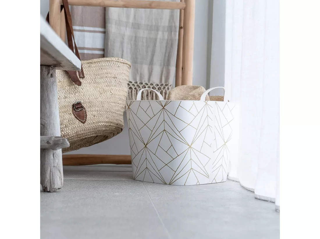 panier 25l iml gold lines sp-bramli 35x34x35 panier à linge