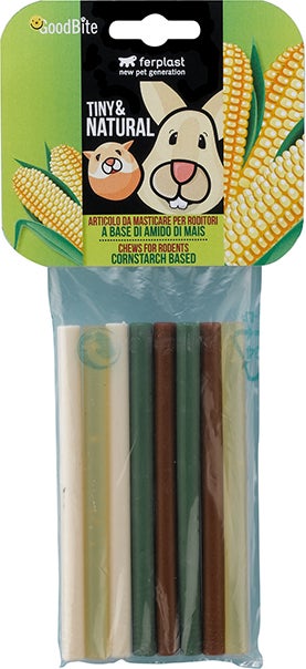 Ferplast Goodbite tiny & natural stick mix, 8 stuks D 0,9 H 12,5 cm