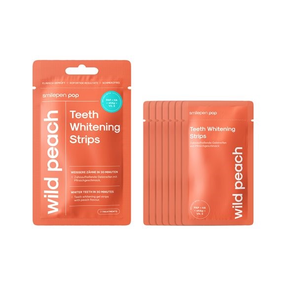 SmilePen Pop Teeth Whitening Strips Wild Peach 2 Stk