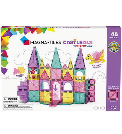Magna-Tiles Magnets?t - 48 Dele - Castle Deluxe + MicroMAGS