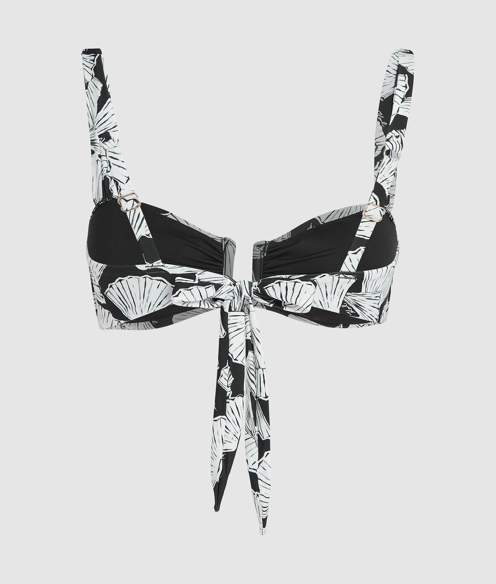 Bikinitopje met waaierprint
