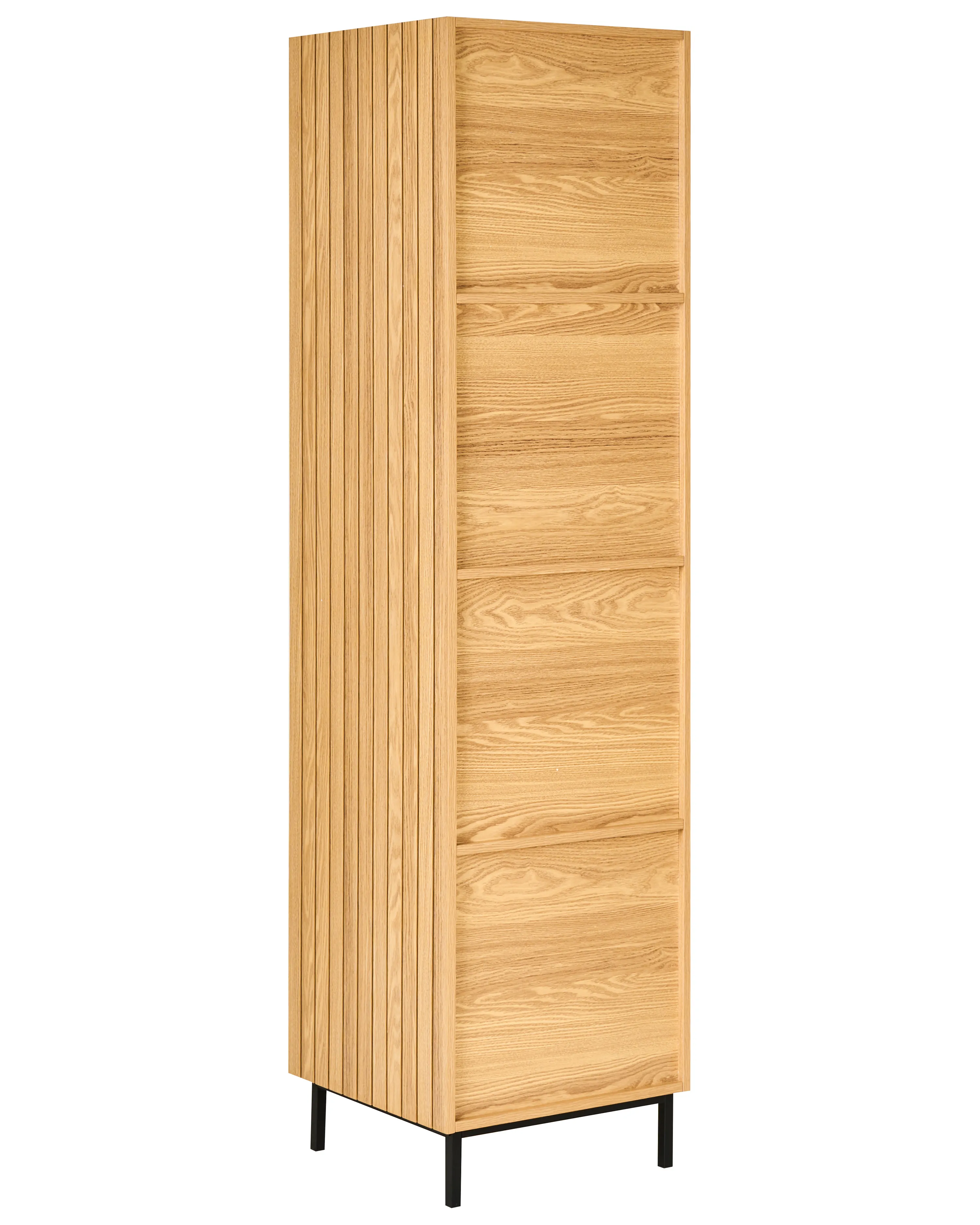 Opbergkast met 4 planken LEANDRO 175 cm Lichtbruin