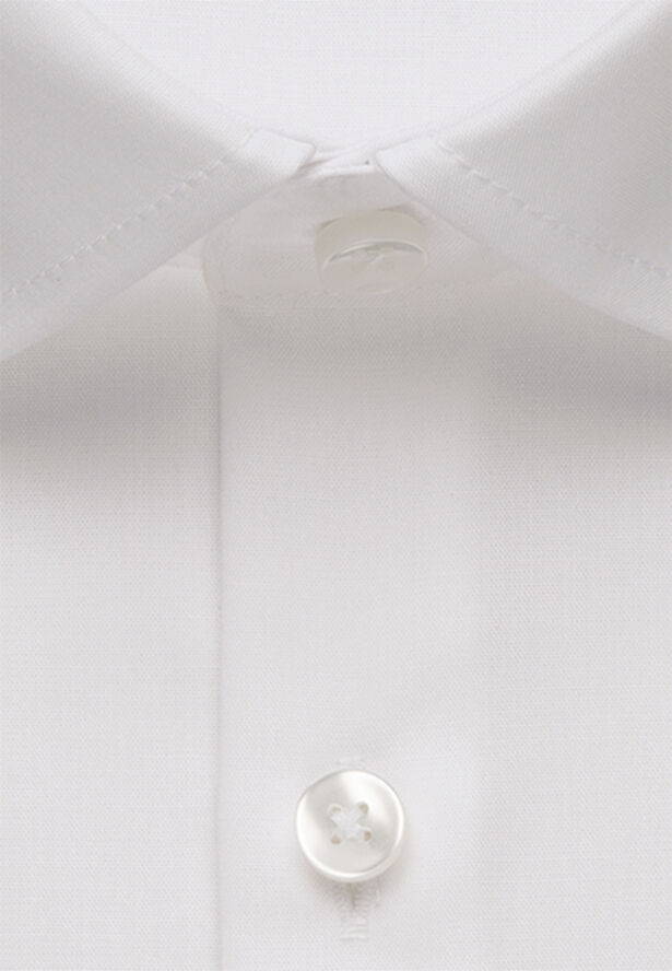 Seidensticker Business Shirt Slim Long sleeve Kent-Collar Uni White