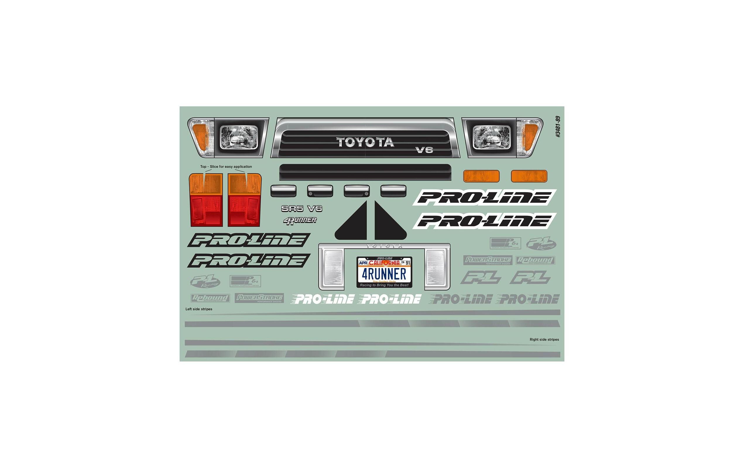 Karosserie Toyota 4runner 1991 unlackiert, 1:10Karosserie für Crawler mit 313 mm Radstand