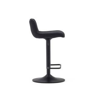 Kave Home Barhocker ZENDA schwarz/mattschwarz