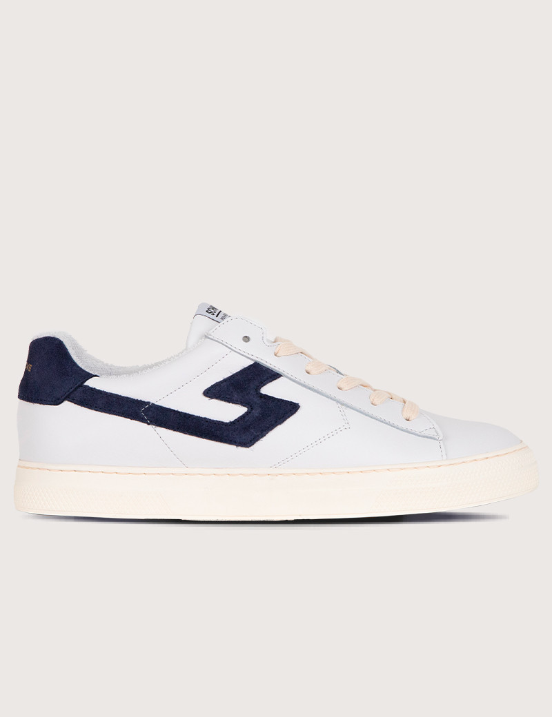SCHMOOVE BASKETS HOMME SPARK SIGNATURE BLANC MARINE