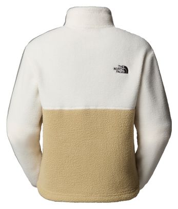 Polaire Femme The North Face Yumiori 1/4 Zip Beige/Blanc