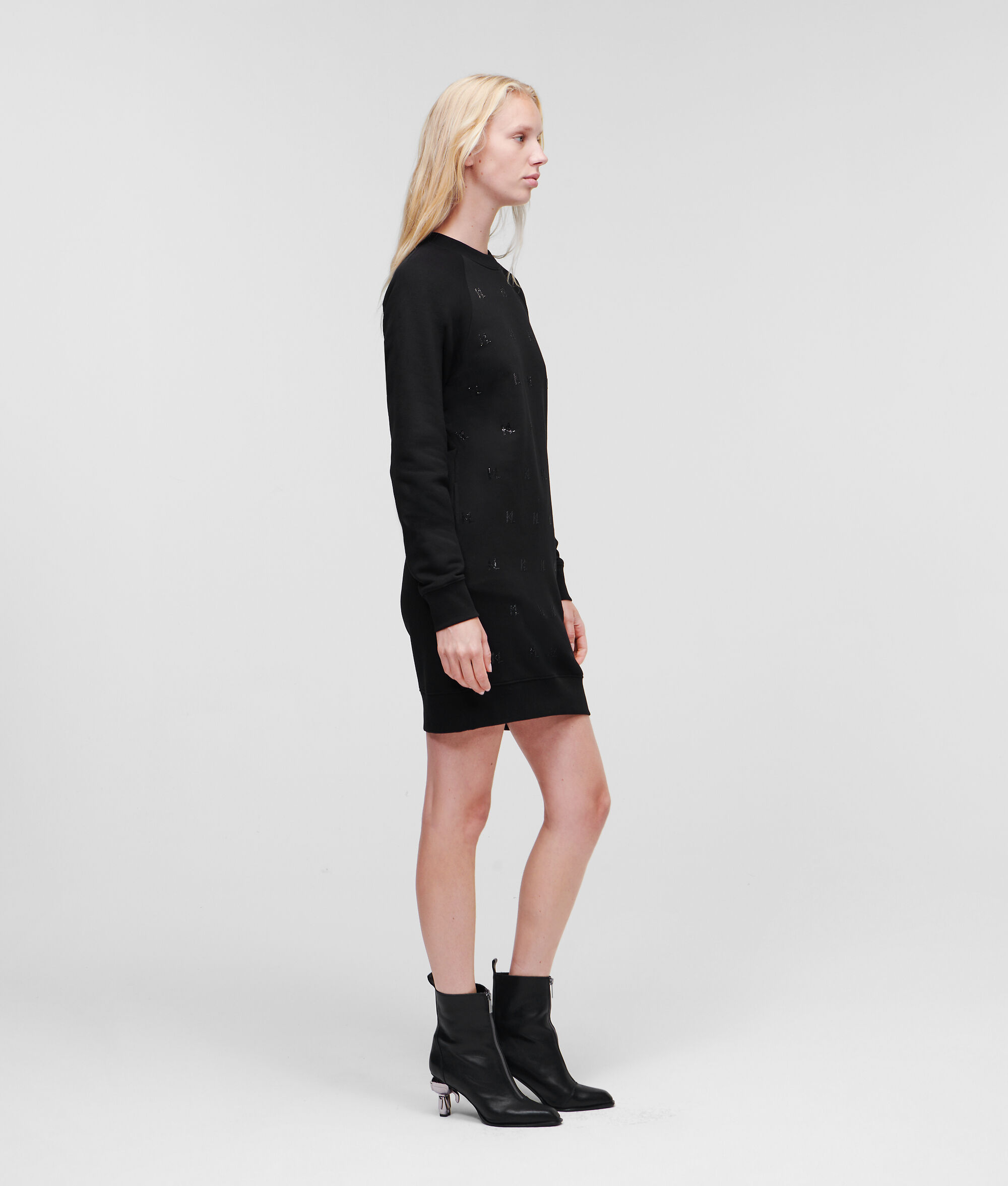 ROBE SWEAT EN STRASS KL MONOGRAM