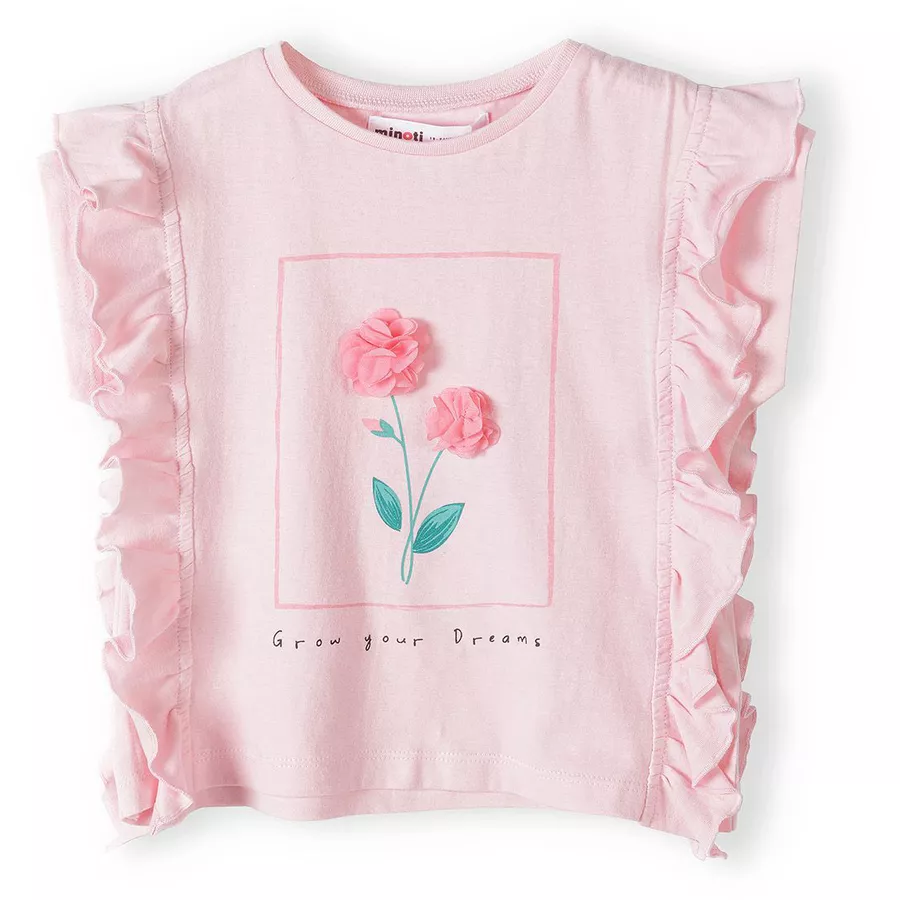 MINOTI T-Shirt und Leggings im Set HellrosaWeiß
