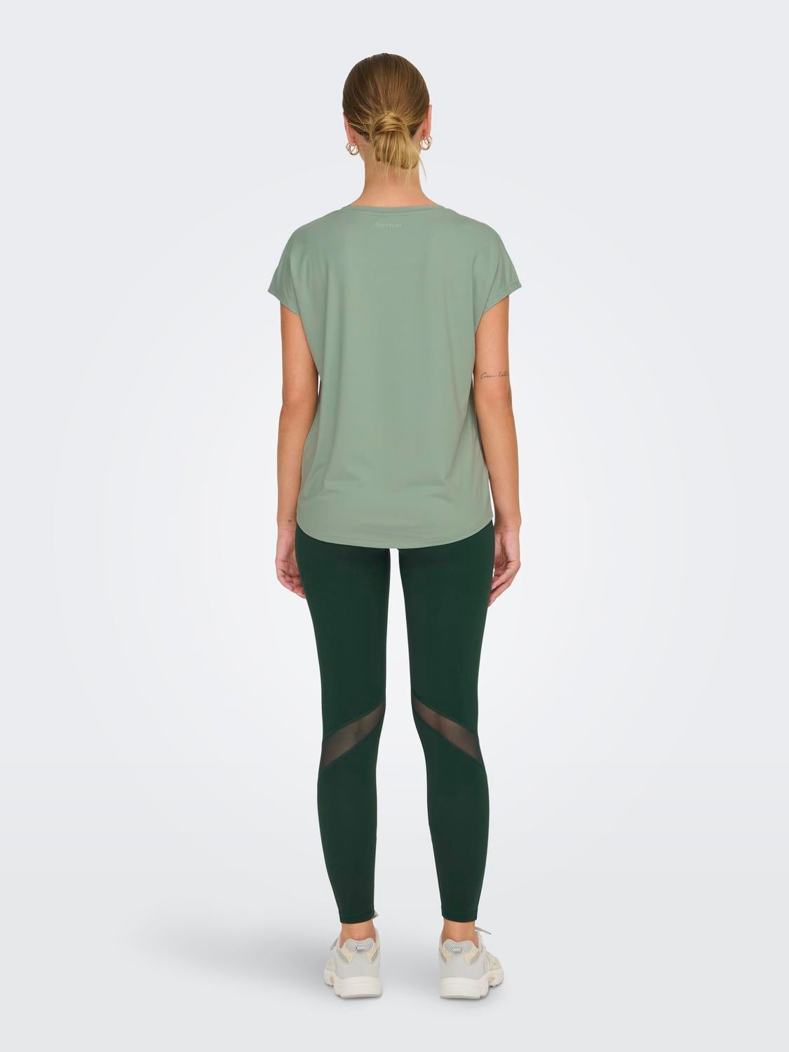 ONPAUBREE T-shirt Aqua Gray