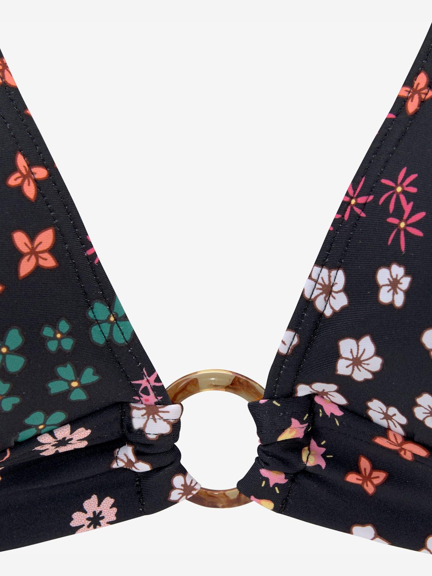 Haut de bikini triangle imprimé floral moderne