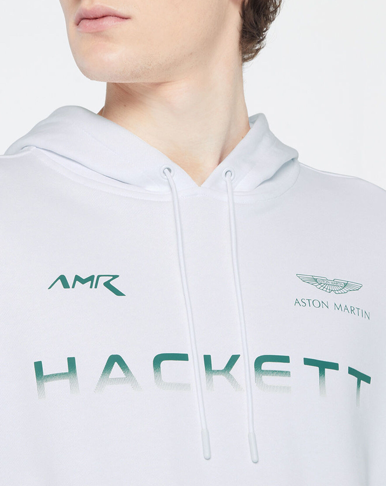 Hackett London Sweat à capuche Aston Martin Racing blanc