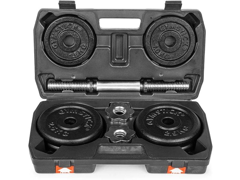Gymstick Verstellbares Hantelset 15 kg Hantel-Set