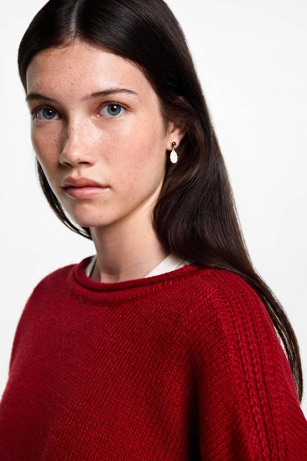 MANGO TEEN gebreide trui rood