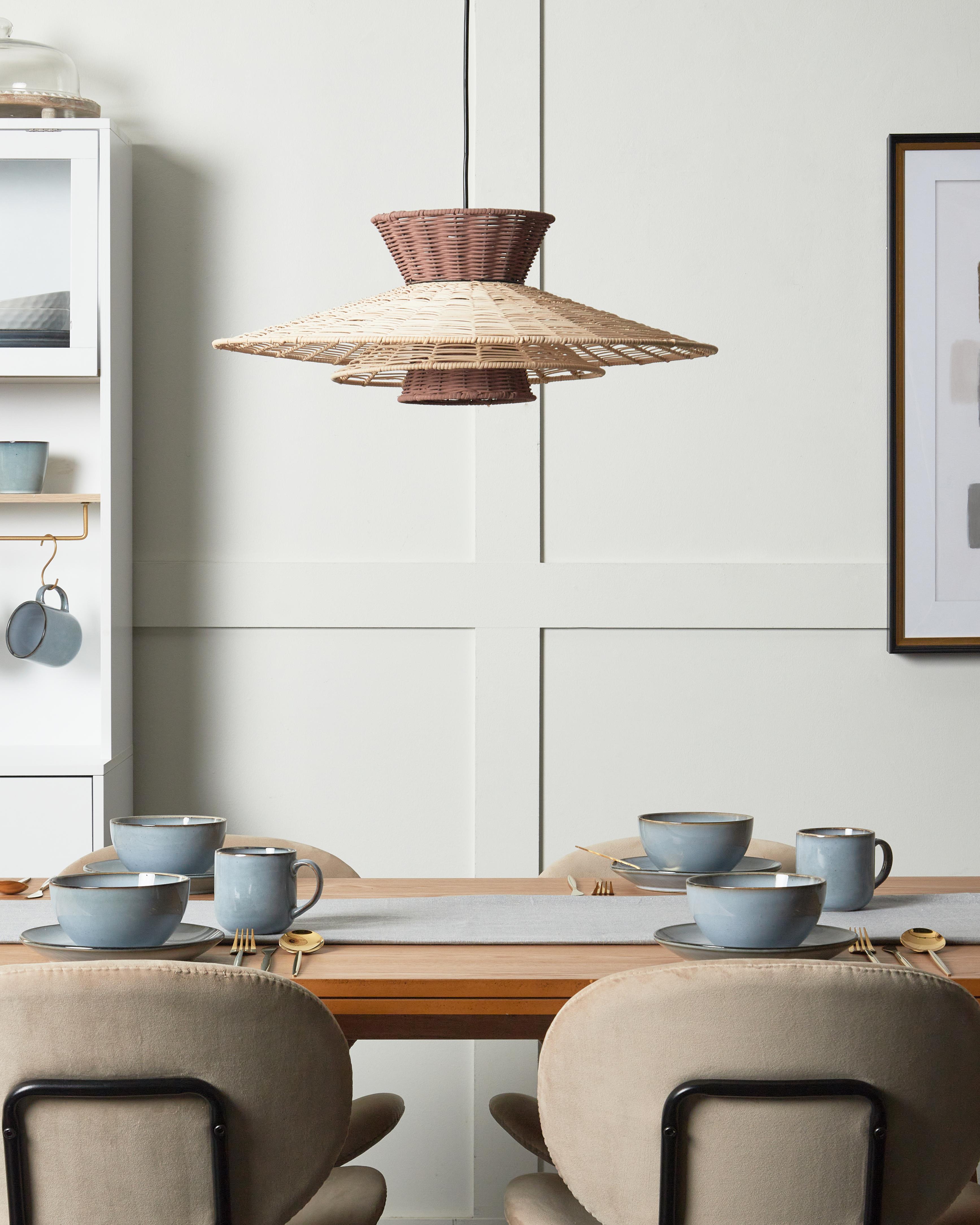 Hanglamp KABOMPO Rotan Bruin