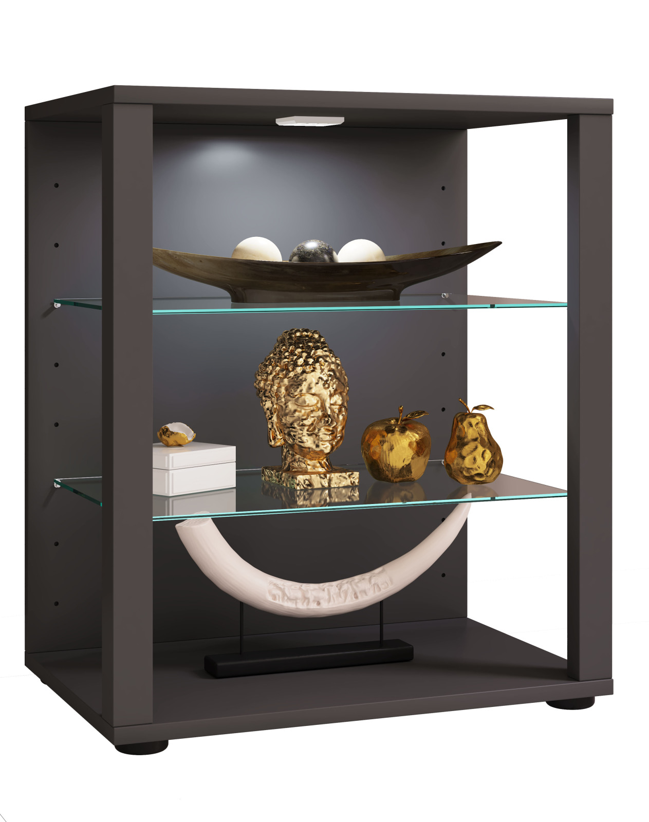 Vitrine GLASOL S - anthrazit - 52x60 cm