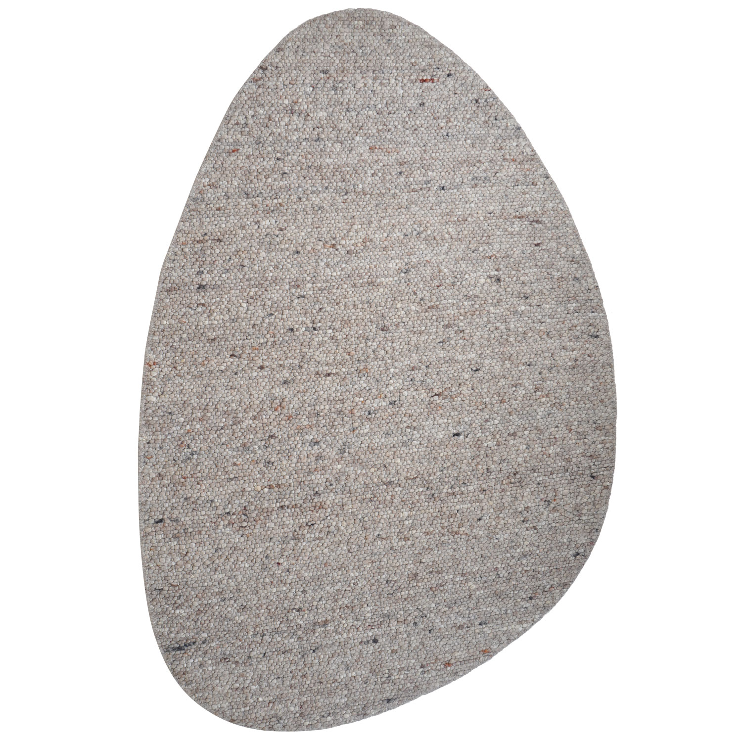 Vloerkleed Stone kiezelvormig donkerbeige 160x230 cm