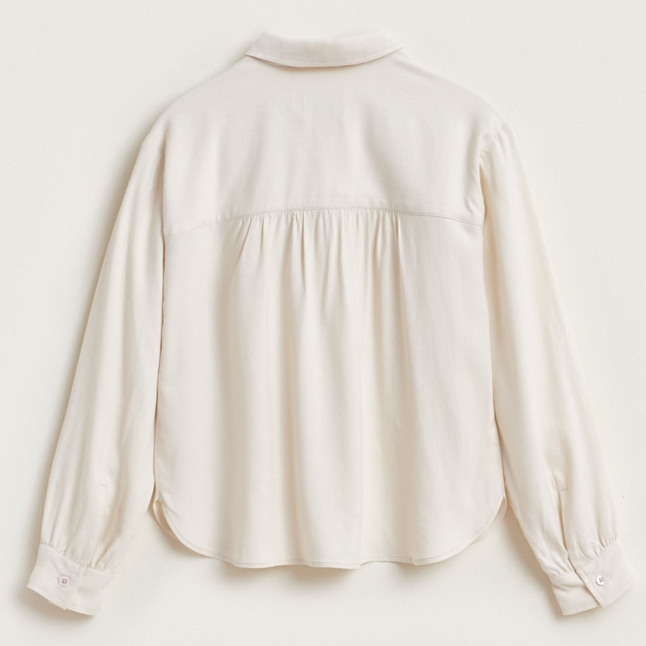 Bellerose Chemise Andie ample et fluide écrue