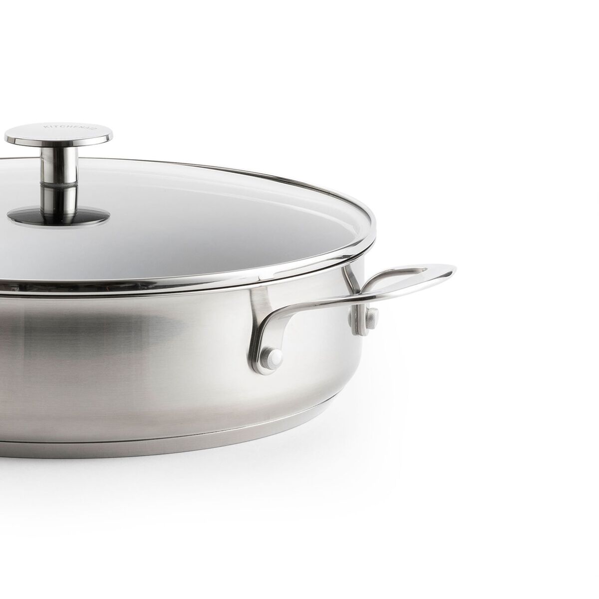 Stekepanne 28 cm, rustfritt stål