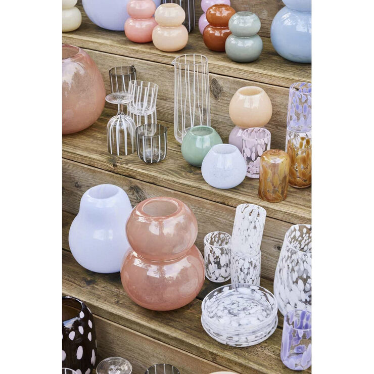 OYOY Living Design Kojo Vase - Small Lavender / white