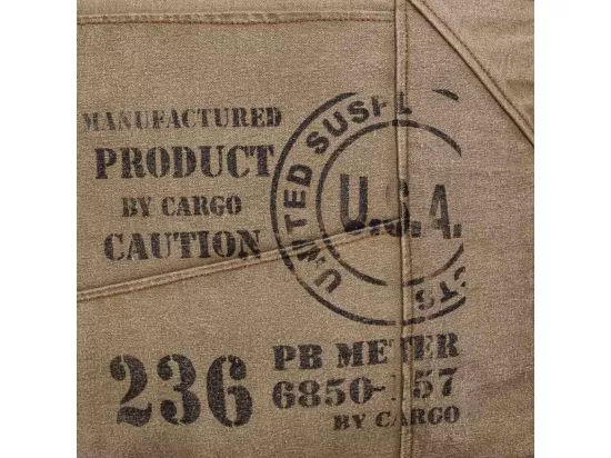 Pouf rembourré en cuir 45x45x45h cm