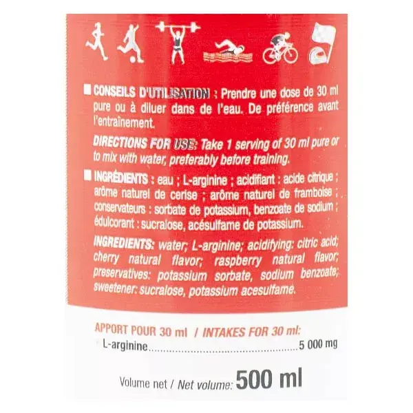 Eric Favre Booster & Pré-Treino L-Arginina Pro Zero Frutas Vermelhas 500ml