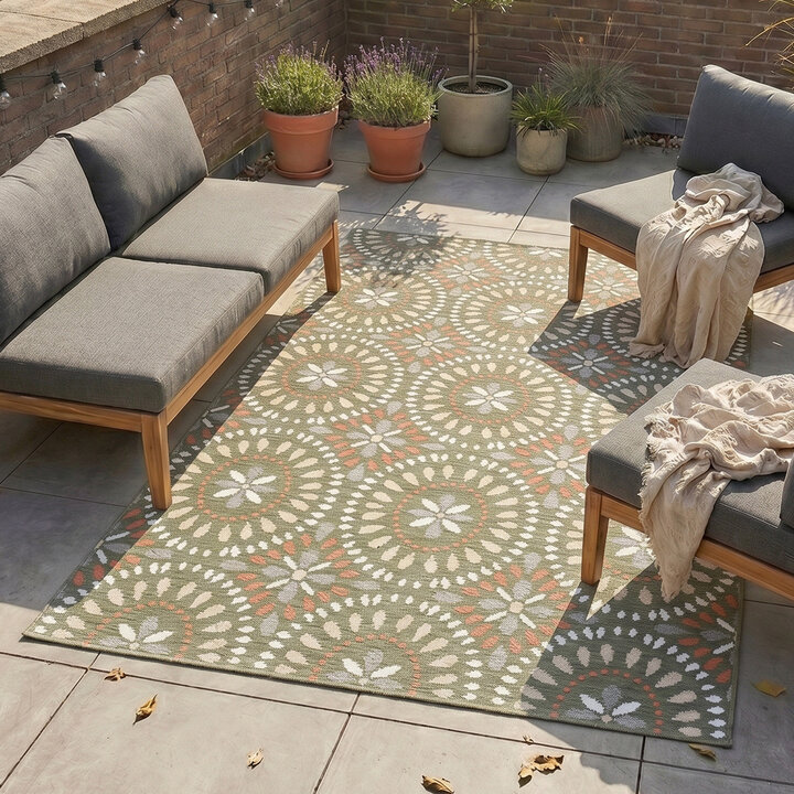 In & Outdoorkleed - Ranch Mandala Groen