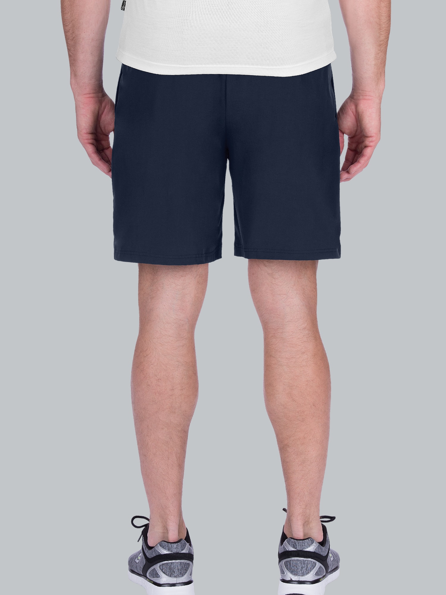 Sport-Shorts mit Innenslip aus Netz Navy