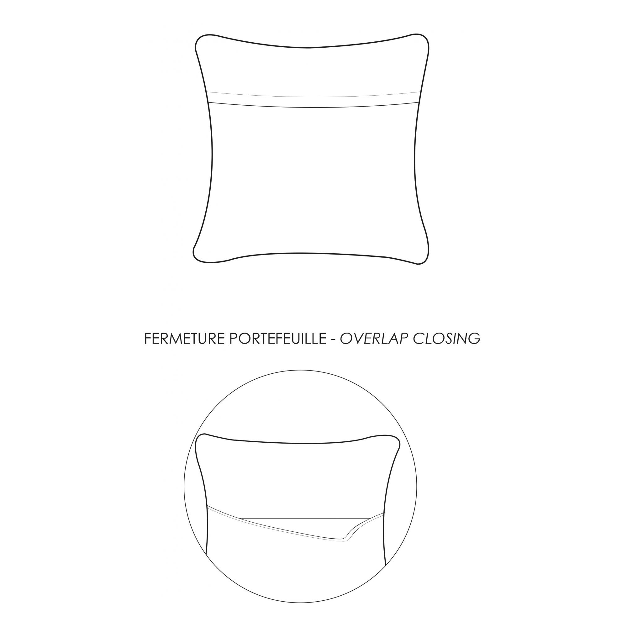 Coussin stonewashed tana creme 40 x 65 cm
